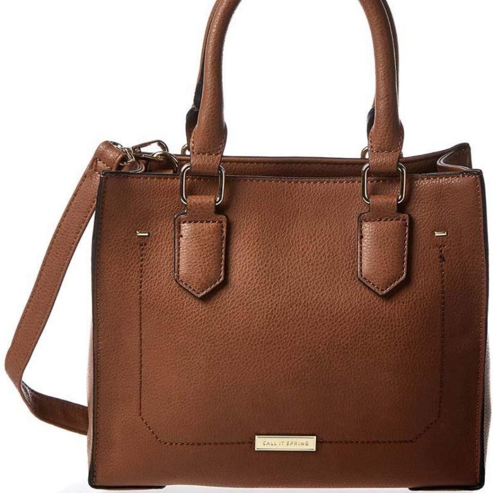 NWT Call it Spring Rirang cognac purse
